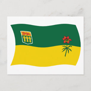 Saskatchewan Flag Postcard Postkarte