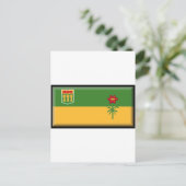 Saskatchewan Flag Postkarte (Stehend Vorderseite)