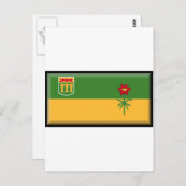 Saskatchewan Flag Postkarte (Vorne/Hinten)