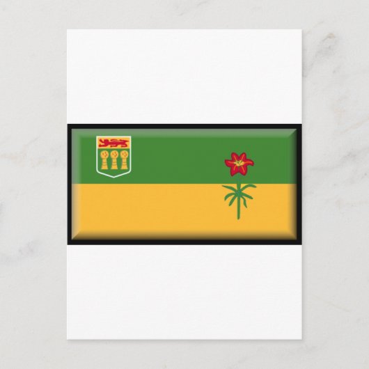 Saskatchewan Flag Postkarte (Vorderseite)