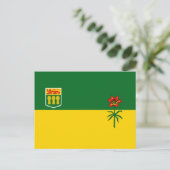 Saskatchewan Flag Postkarte (Stehend Vorderseite)