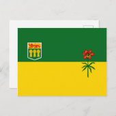 Saskatchewan Flag Postkarte (Vorne/Hinten)