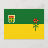 Saskatchewan Flag Postkarte (Vorderseite)