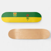 Saskatchewan Flag Skateboard (Horizontal)
