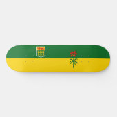 Saskatchewan Flag Skateboard (Horizontal)