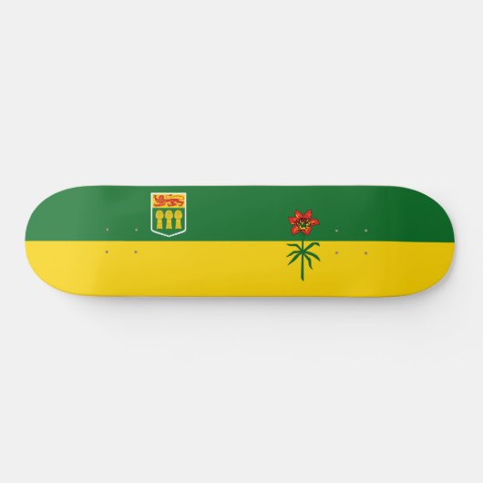Saskatchewan Flag Skateboard (Horizontal)