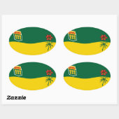 Saskatchewan Flag Sticker (Blatt)