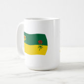 Saskatchewan Flag-Tasse Kaffeetasse (Vorderseite Links)