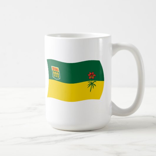 Saskatchewan Flag-Tasse Kaffeetasse (Rechts)
