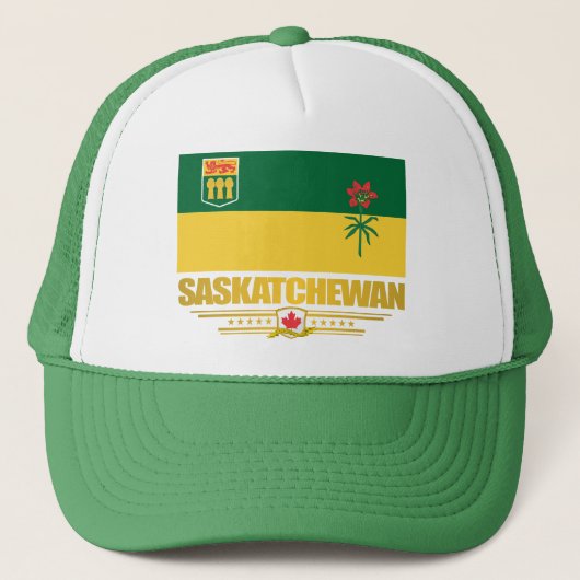 Saskatchewan Flag Truckerkappe (Vorderseite)