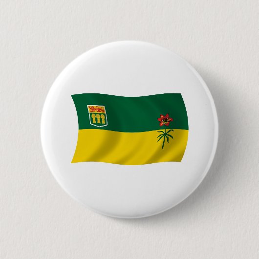Saskatchewan-Flagge Knopf Button (Vorderseite)