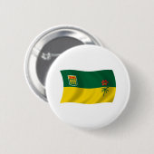 Saskatchewan-Flagge Knopf Button (Vorne & Hinten)