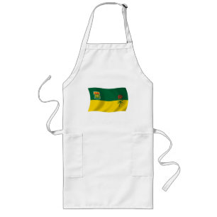 Saskatchewan-Flaggen-Schürze Lange Schürze
