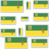 Saskatchewan Flags Graphic Aufkleber (Vorderseite)