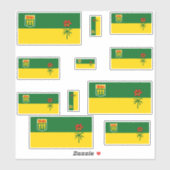 Saskatchewan Flags Graphic Aufkleber (Blatt)