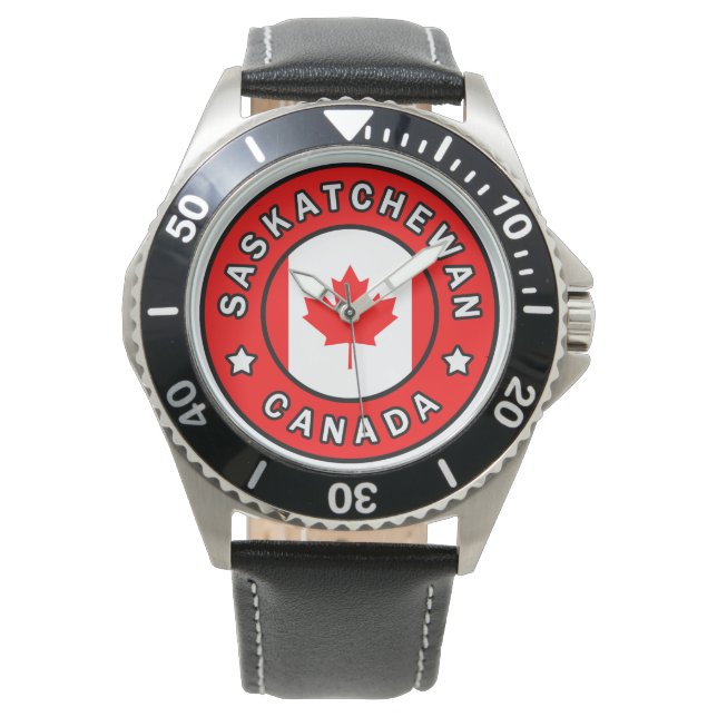 Saskatchewan Kanada Armbanduhr (Vorderseite)