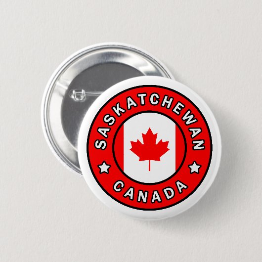 Saskatchewan Kanada Button (Vorne & Hinten)