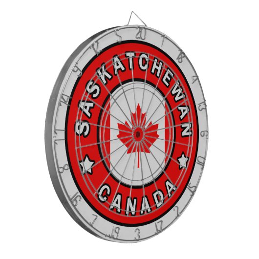 Saskatchewan Kanada Dartscheibe (Vorderseite Links)