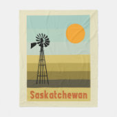 Saskatchewan Kanada Fleecedecke (Vorderseite)
