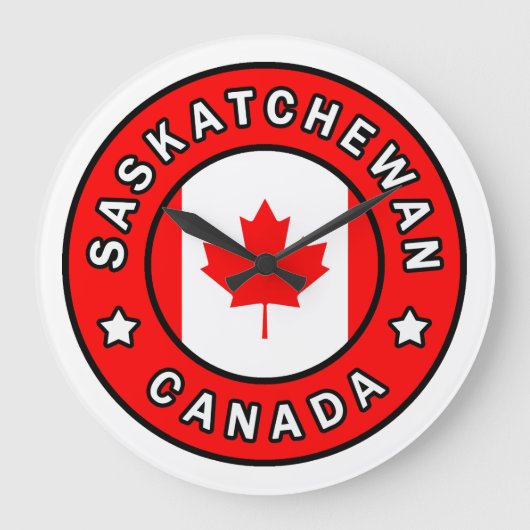 Saskatchewan Kanada Große Wanduhr (Vorderseite)
