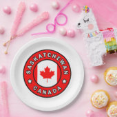 Saskatchewan Kanada Pappteller (Party)