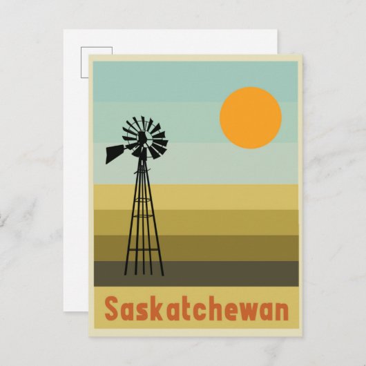 Saskatchewan Kanada Postkarte (Vorne/Hinten)