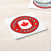 Saskatchewan Kanada Rechteckiger Pappuntersetzer (angewinkelt)