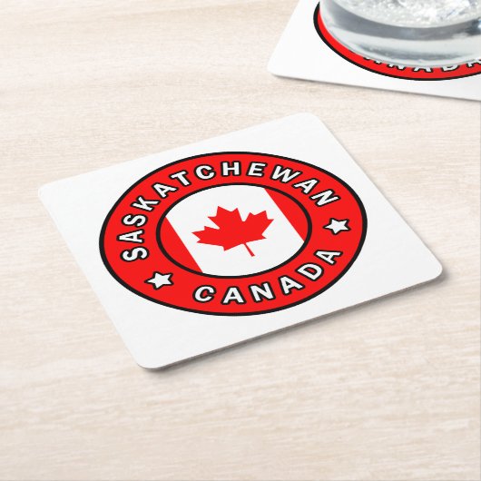 Saskatchewan Kanada Rechteckiger Pappuntersetzer (angewinkelt)