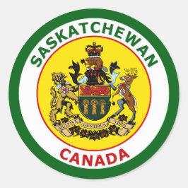 SASKATCHEWAN, KANADA RUNDER AUFKLEBER