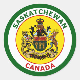 SASKATCHEWAN, KANADA RUNDER AUFKLEBER