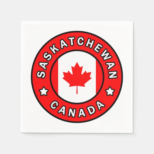 Saskatchewan Kanada Serviette (Vorderseite)