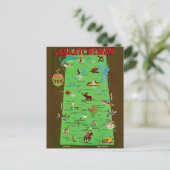 Saskatchewan Kanada Vintage-Postkarte Postkarte (Stehend Vorderseite)