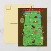 Saskatchewan Kanada Vintage-Postkarte Postkarte (Vorne/Hinten)