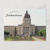 Saskatchewan Legislative Gebäude Postkarte (Vorderseite)