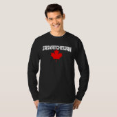 Saskatchewan Maple Leaf Canada Canadian Flag Pride T-Shirt (Vorne ganz)