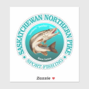 Saskatchewan Pike Fishing Aufkleber