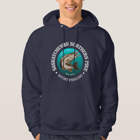Saskatchewan Pike Fishing Hoodie (Vorderseite)