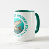 Saskatchewan Pike Fishing Tasse (VorderseiteRechts)