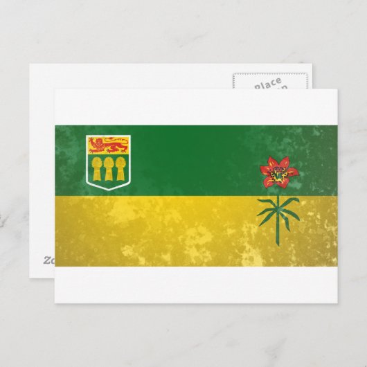 Saskatchewan Postkarte (Vorne/Hinten)