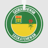 Saskatchewan Round Emblem Ornament (Rückseite)