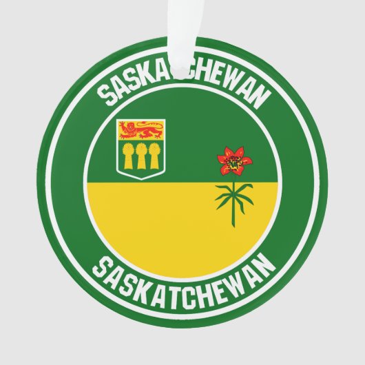Saskatchewan Round Emblem Ornament (Vorderseite)