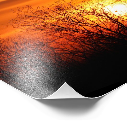 Saskatchewan Sunset Fotodruck (Ecke)