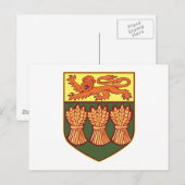 Saskatchewan-Wappen (alternativ) Postkarte (Vorne/Hinten)