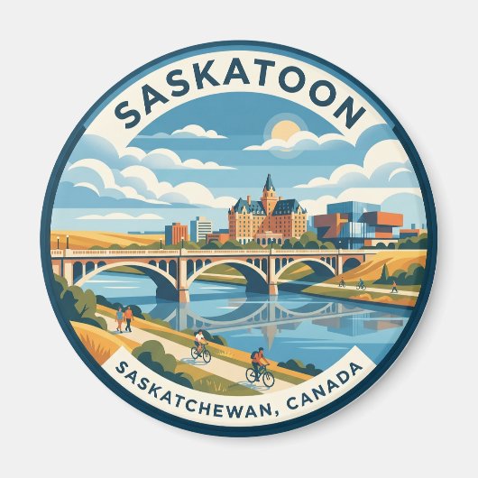 Saskatoon Kanada Magnet (Vorne)