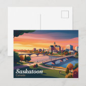 Saskatoon Kanada Postkarte (Vorne/Hinten)