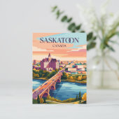 Saskatoon Kanada Postkarte (Stehend Vorderseite)