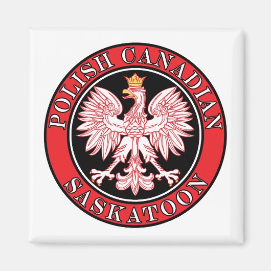 Saskatoon Polnischer Adler Magnet (Vorne)