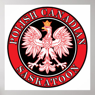 Saskatoon Polnischer Adler Poster