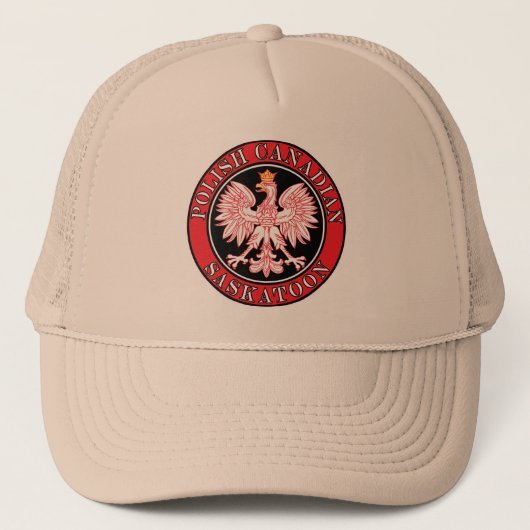 Saskatoon Polnischer Adler Truckerkappe (Vorderseite)