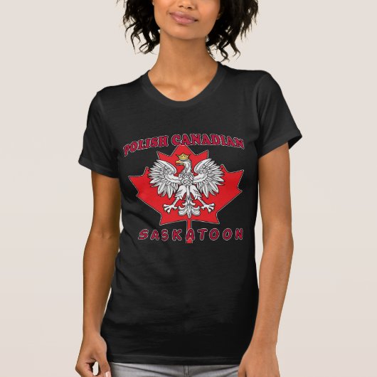 Saskatoon Polnisches kanadisches Leaf T-Shirt (Vorderseite)